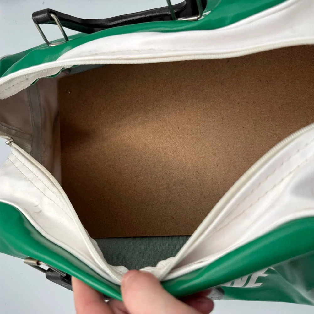 Vintage TN Sport Cedar Grove Trail Blazers Duffel Bag Green White Made in USA